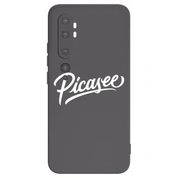 Picasee Xiaomi Mi Note 10 (Pro) Hülle - Schwarzes Silikon - Picasee - old logo - white