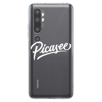 Picasee Xiaomi Mi Note 10 (Pro) Hülle - Transparentes Silikon - Picasee - old logo - white