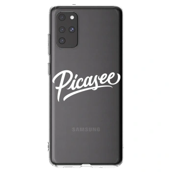 Picasee Samsung Galaxy S20+ G985F Hülle - Transparentes Silikon - Picasee - old logo - white
