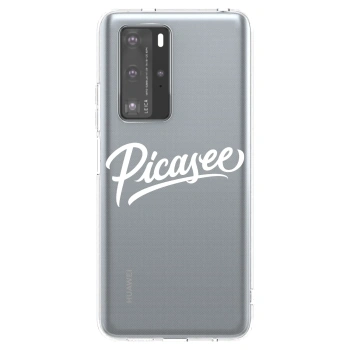 Hülle für Huawei P40 Pro - Picasee - old logo - white