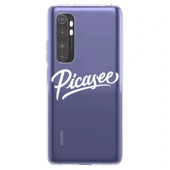 Picasee Xiaomi Mi Note 10 Lite Hülle - Transparentes Silikon - Picasee - old logo - white