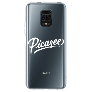 Picasee Xiaomi Redmi Note 9S Hülle - Transparentes Silikon - Picasee - old logo - white