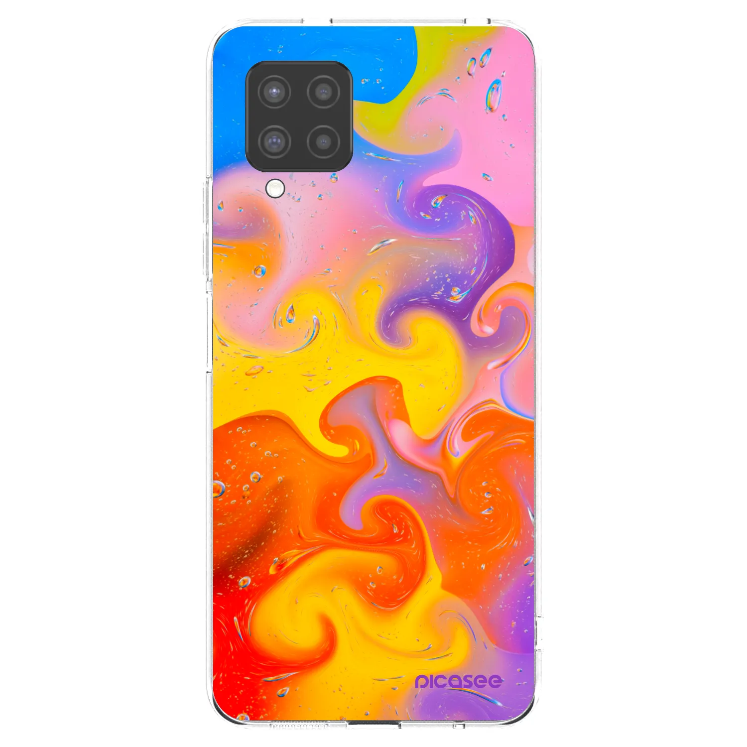 Picasee Samsung Galaxy A42 A426B Hülle - Transparentes Silikon - Bubbles