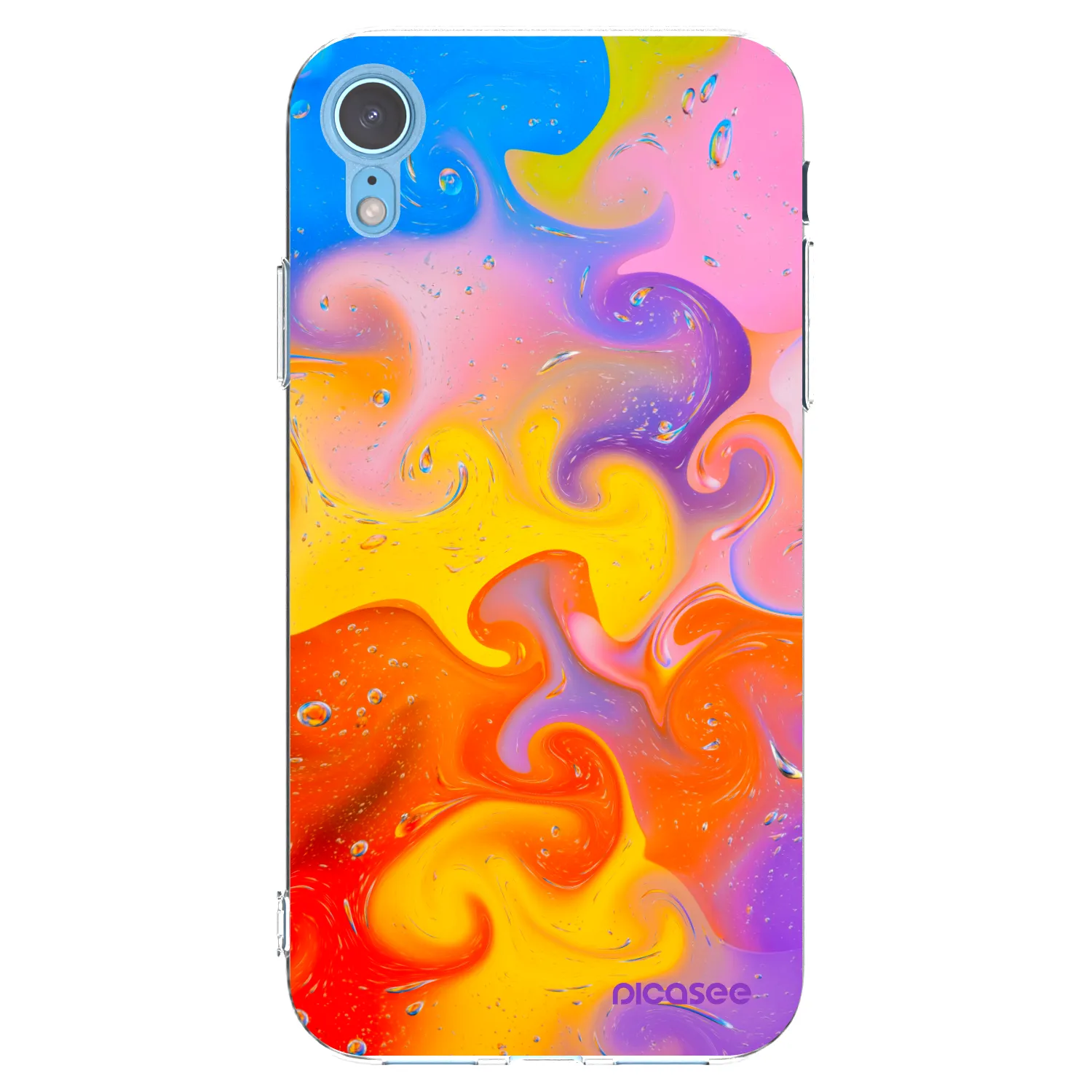 Picasee Apple iPhone XR Hülle - Transparentes Silikon - Bubbles