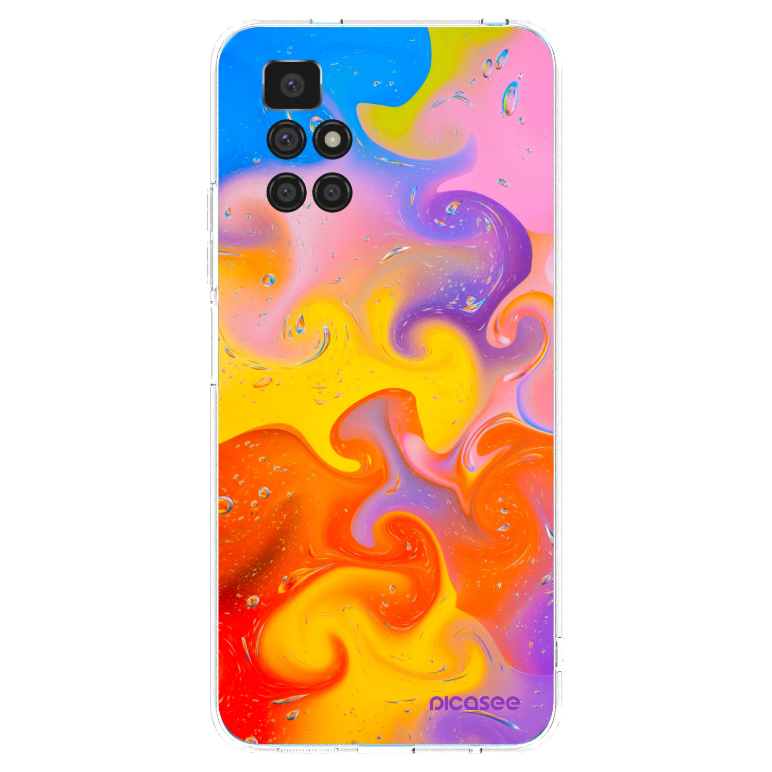 Picasee Xiaomi Redmi 10 Hülle - Transparentes Silikon - Bubbles
