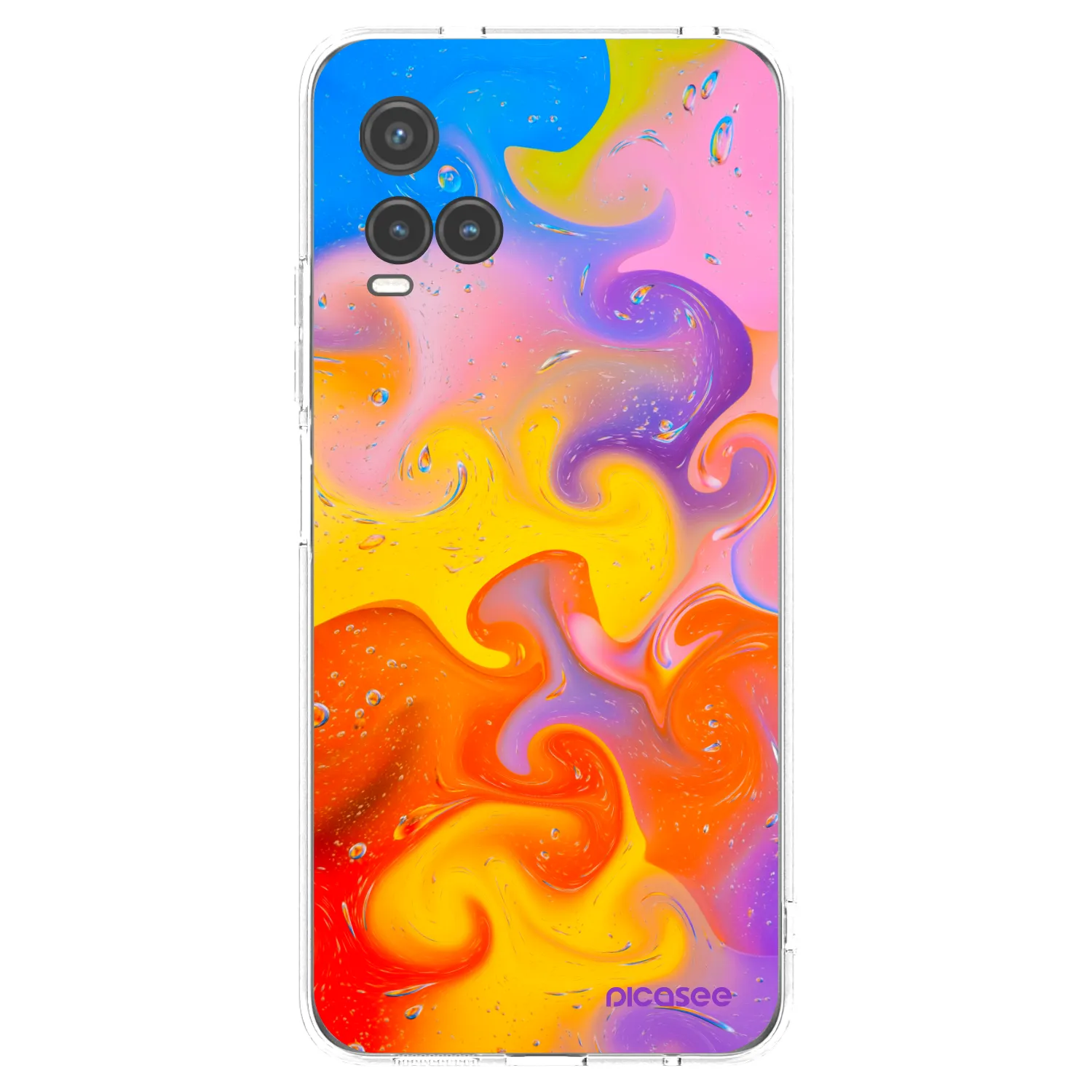 Picasee Vivo Y33s Hülle - Transparentes Silikon - Bubbles