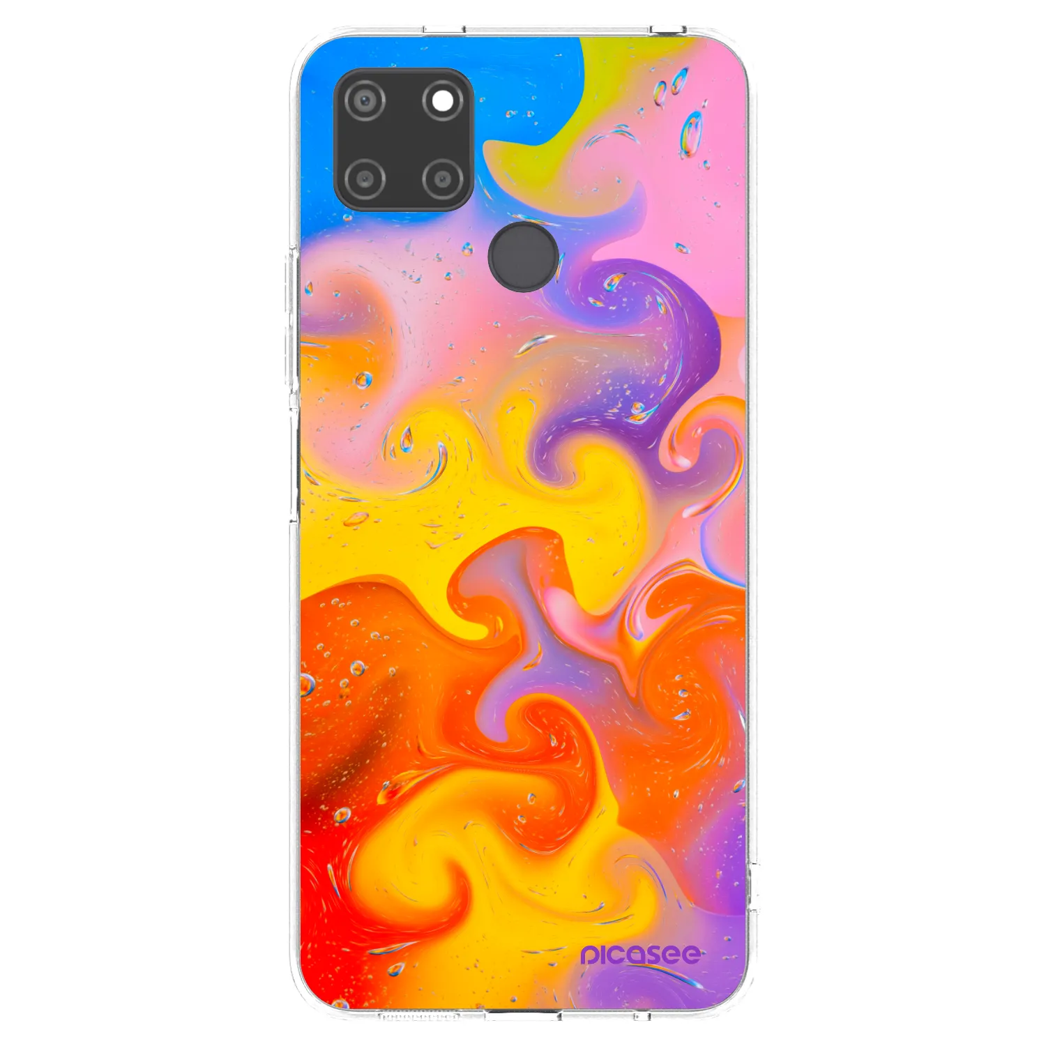 Picasee Realme C21Y Hülle - Transparentes Silikon - Bubbles