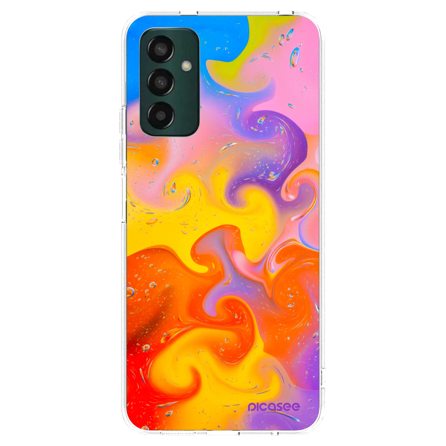 Picasee Samsung Galaxy M23 5G Hülle - Transparentes Silikon - Bubbles