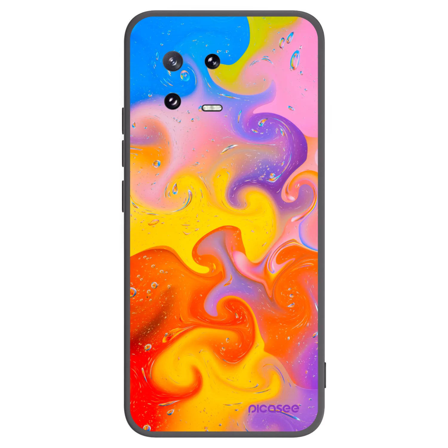 Picasee Xiaomi 13 Pro Hülle - Schwarzes Silikon - Bubbles