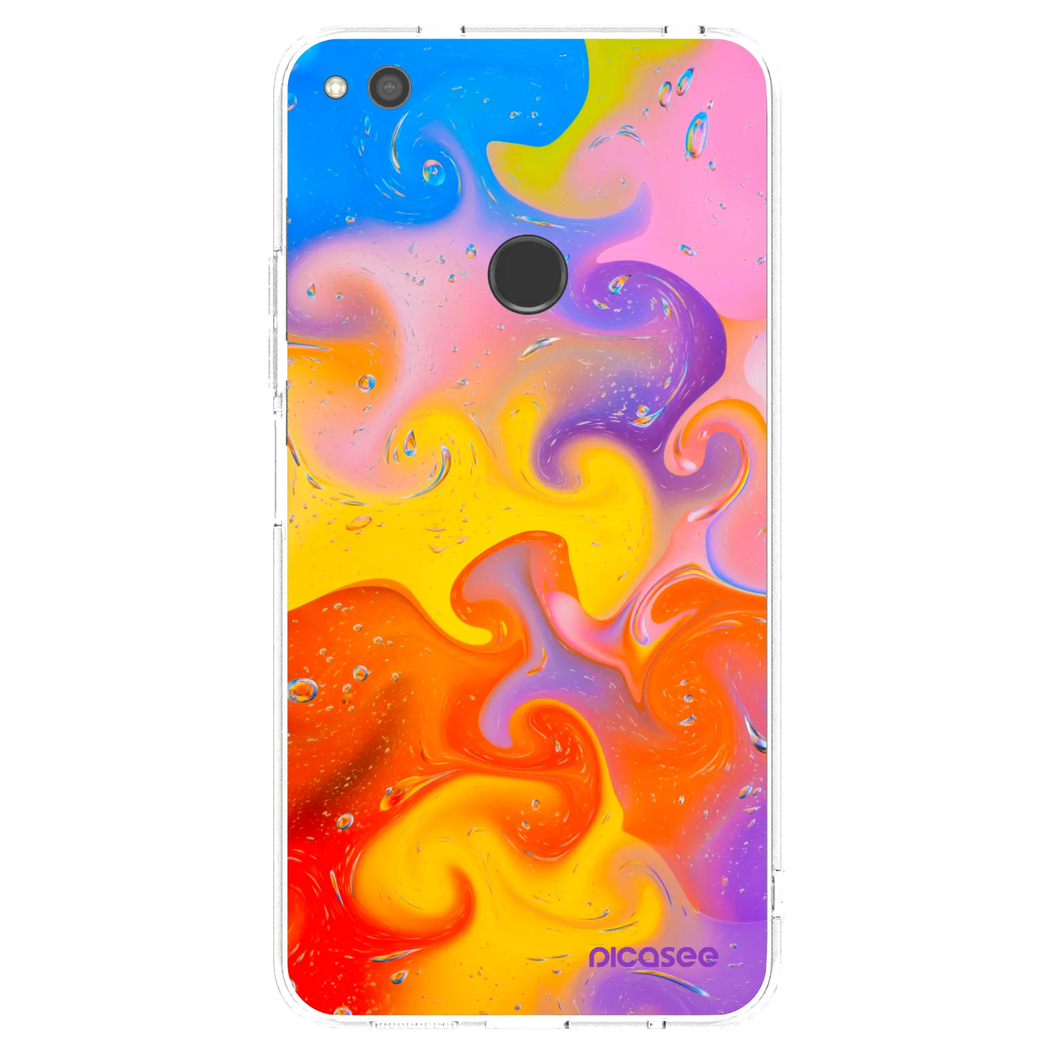 Picasee Huawei P9 Lite 2017 Hülle - Transparentes Silikon - Bubbles