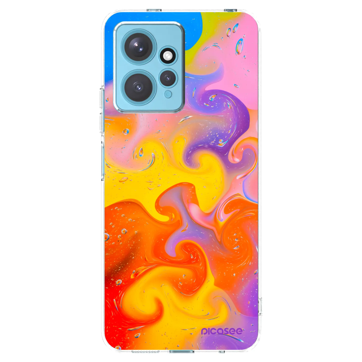 Picasee Xiaomi Redmi Note 12 4G Hülle - Transparentes Silikon - Bubbles
