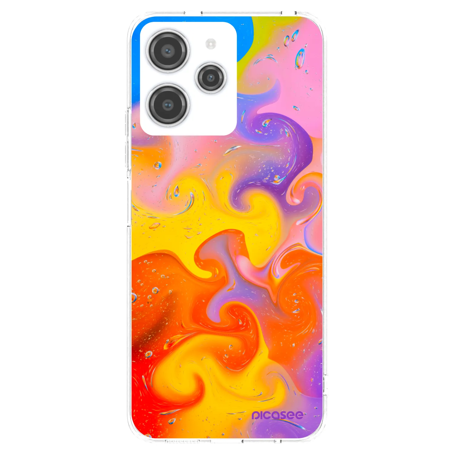 Picasee Xiaomi Redmi 12 4G Hülle - Transparentes Silikon - Bubbles