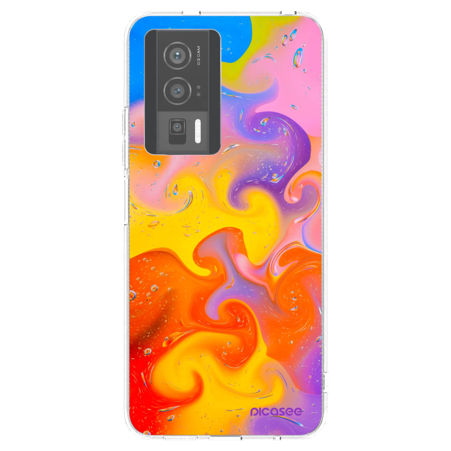 Picasee Xiaomi Poco F5 Pro 5G Hülle - Transparentes Silikon - Bubbles