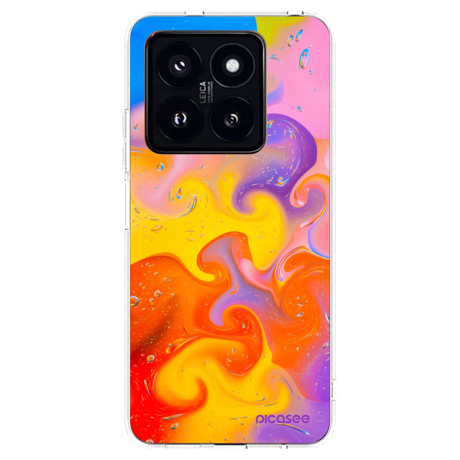 Picasee Xiaomi 14 Pro Hülle - Transparentes Silikon - Bubbles