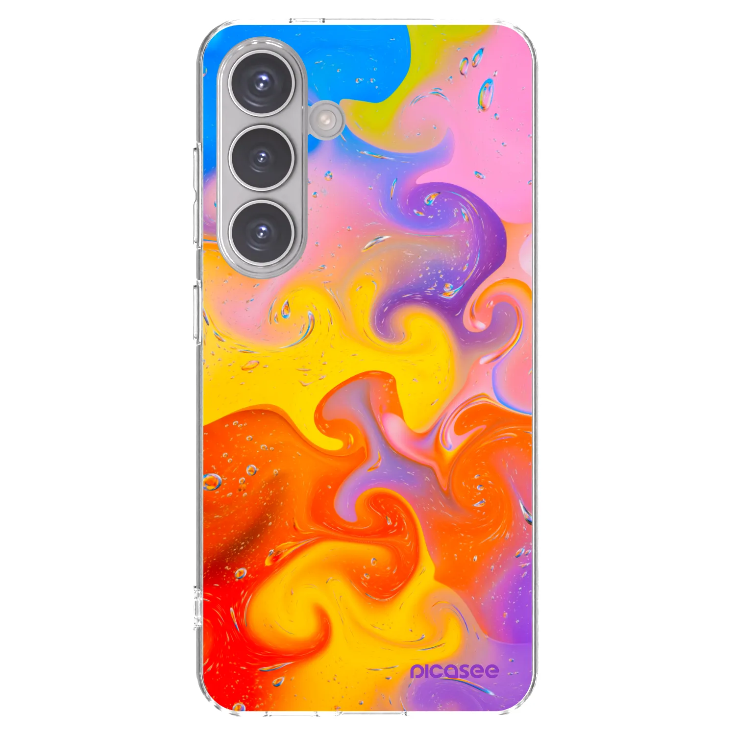 Picasee Samsung Galaxy S24 S921B 5G Hülle - Transparentes Silikon - Bubbles