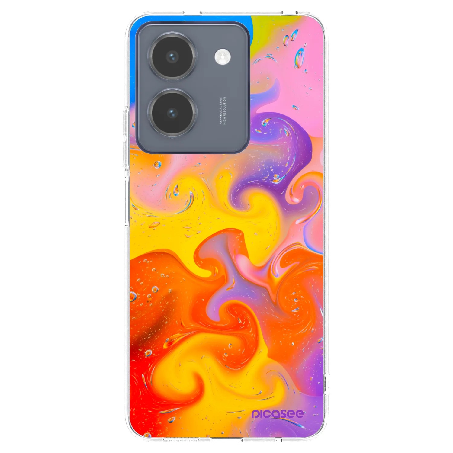Picasee Vivo Y36 4G Hülle - Transparentes Silikon - Bubbles