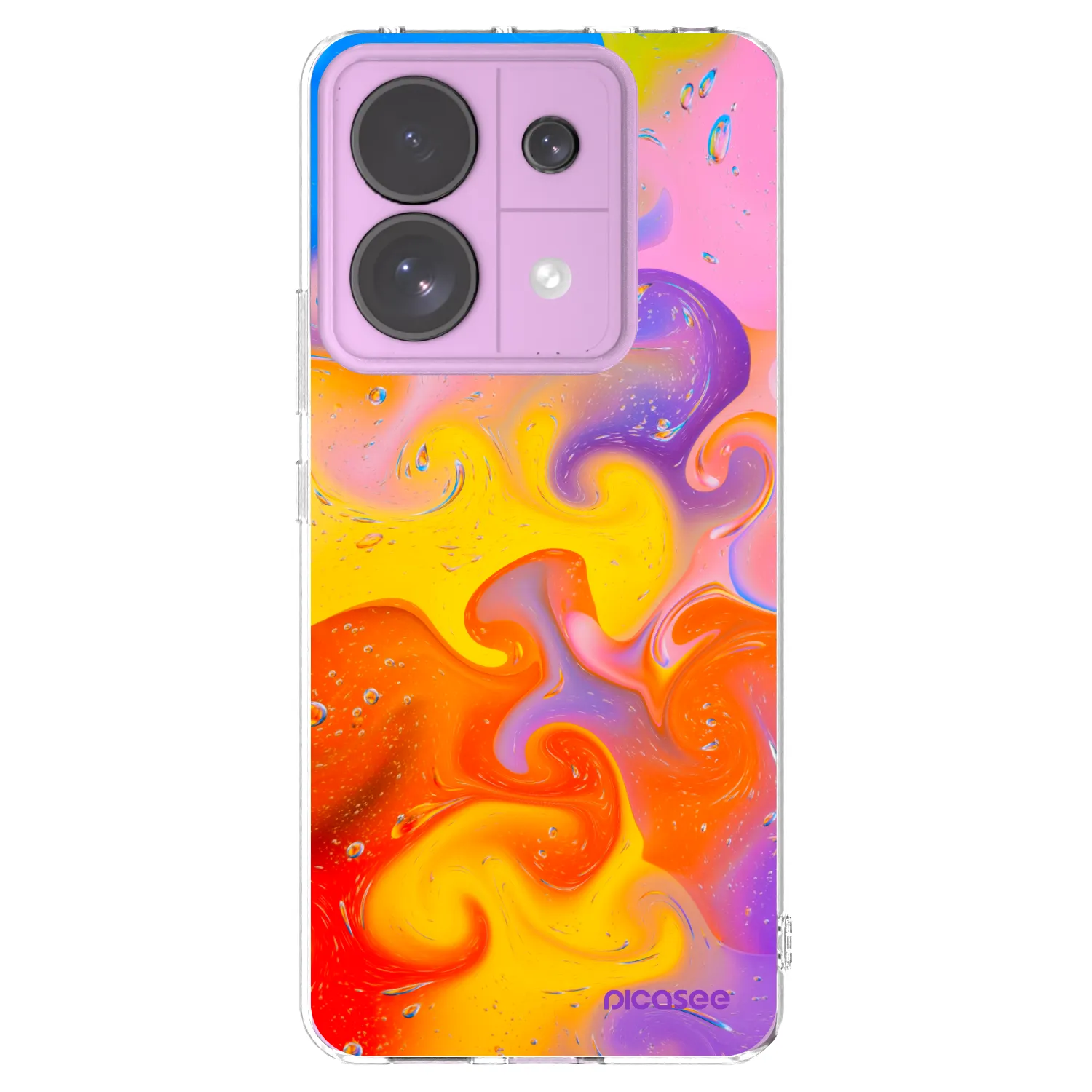 Picasee Xiaomi Redmi Note 13 Pro 5G Hülle - Transparentes Silikon - Bubbles