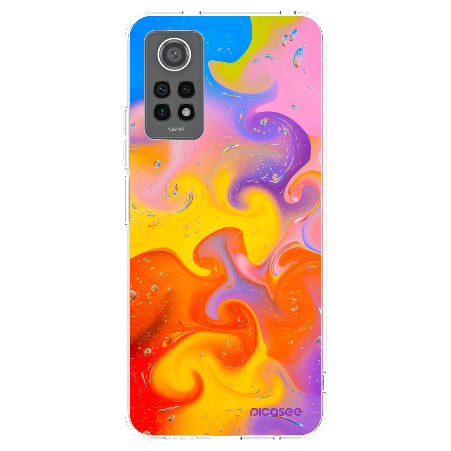Picasee Xiaomi Redmi Note 12 Pro 4G Hülle - Transparentes Silikon - Bubbles