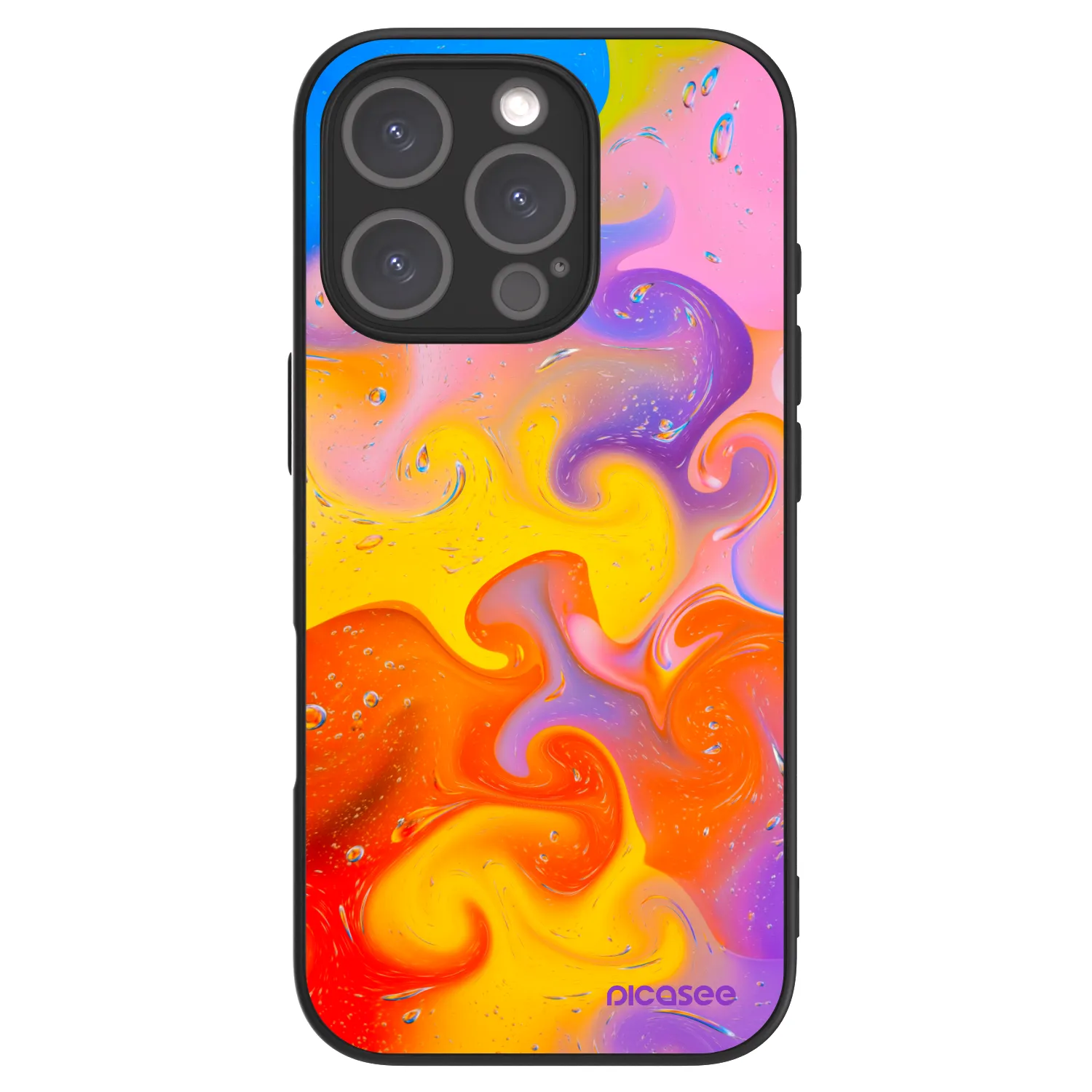 Picasee ULTIMATE CASE MagSafe für Apple iPhone 16 Pro - Bubbles