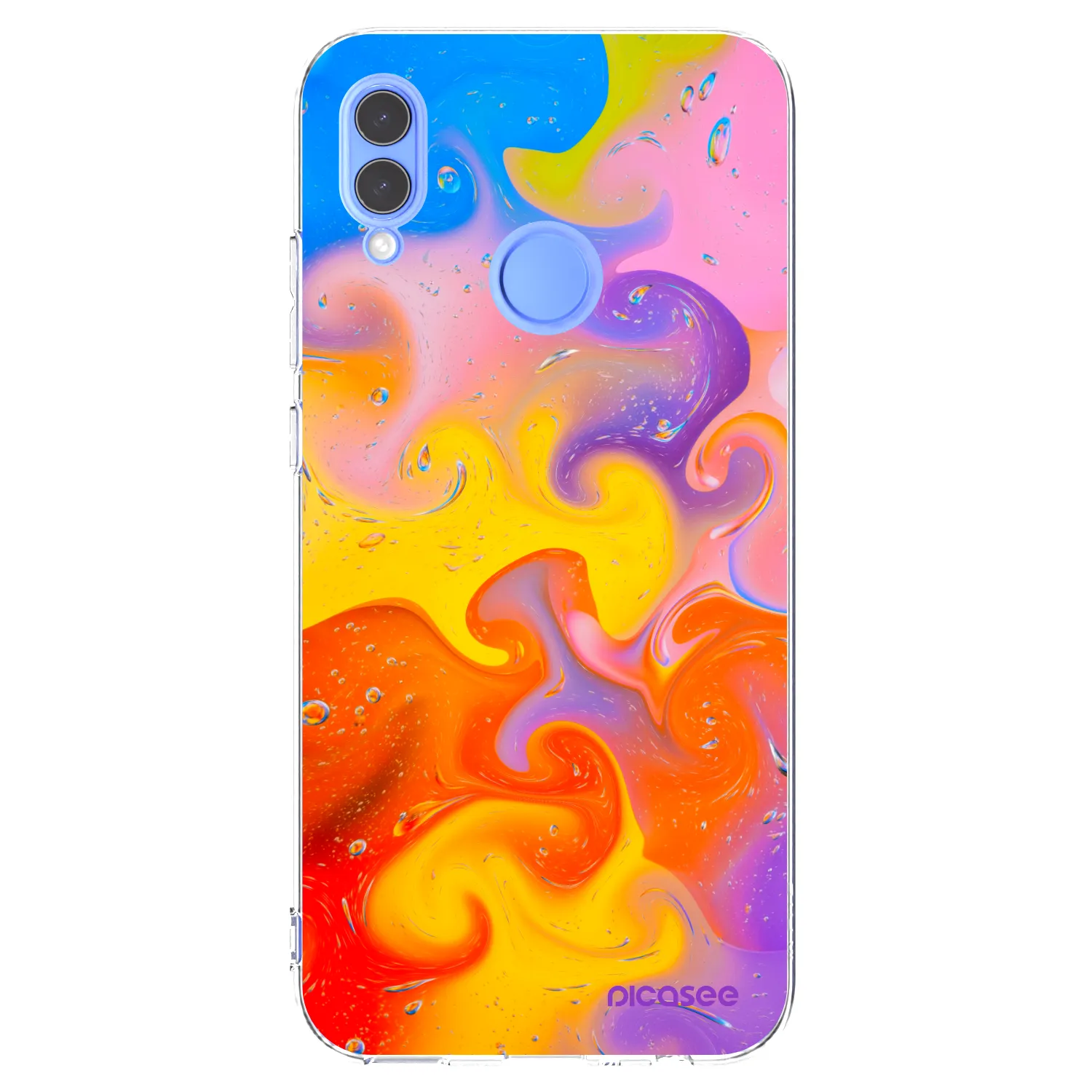 Picasee Honor 10 Lite Hülle - Transparentes Silikon - Bubbles