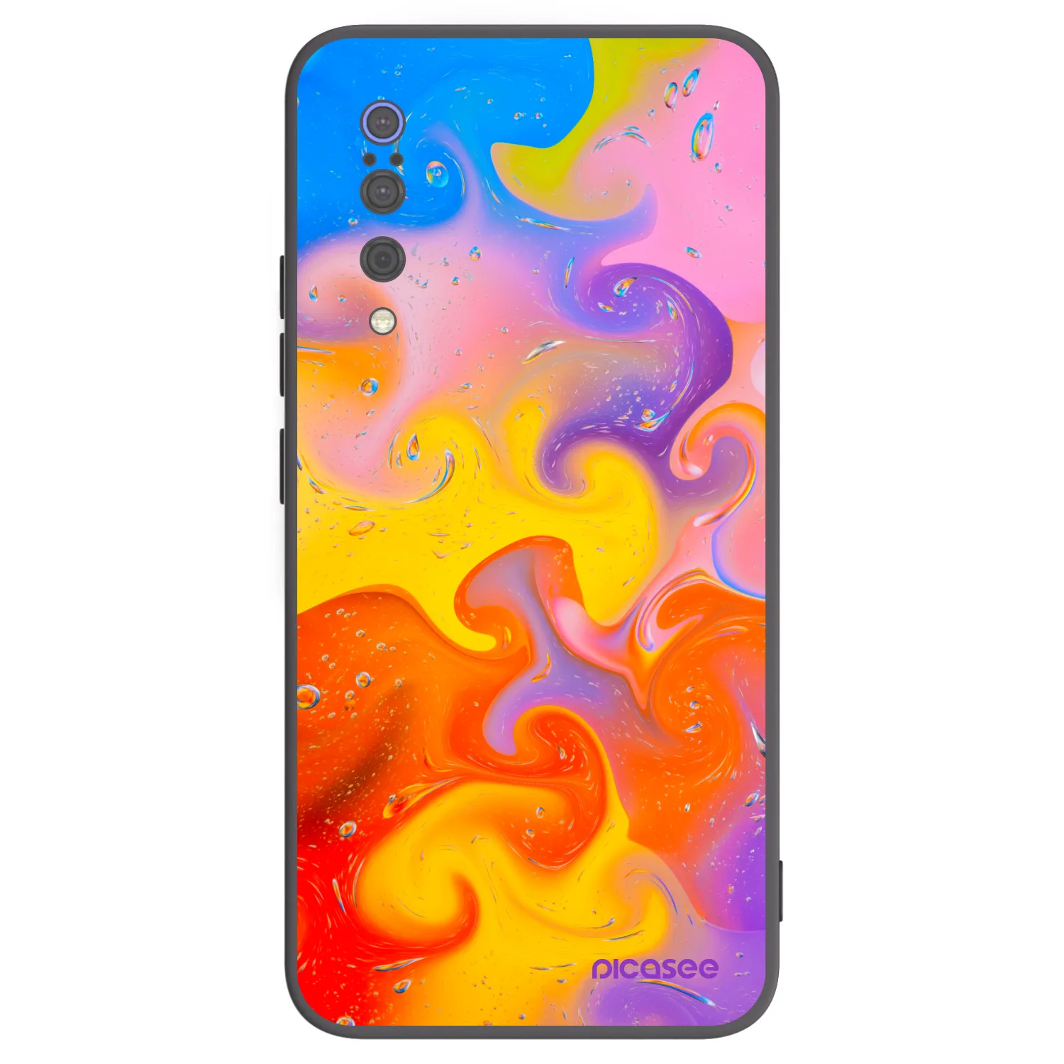 Picasee Xiaomi Mi 9 Hülle - Schwarzes Silikon - Bubbles