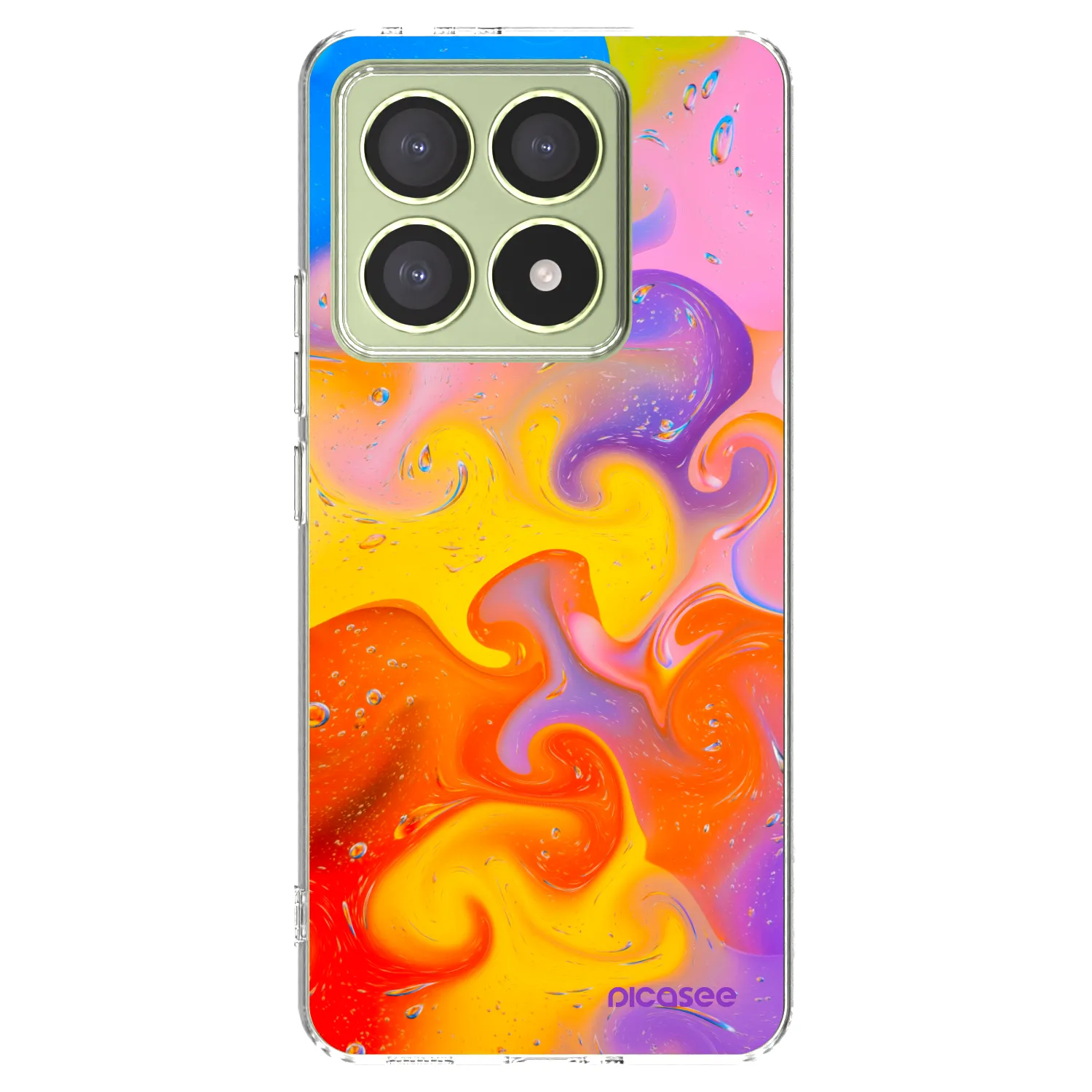 Picasee Xiaomi 14T Hülle - Transparentes Silikon - Bubbles