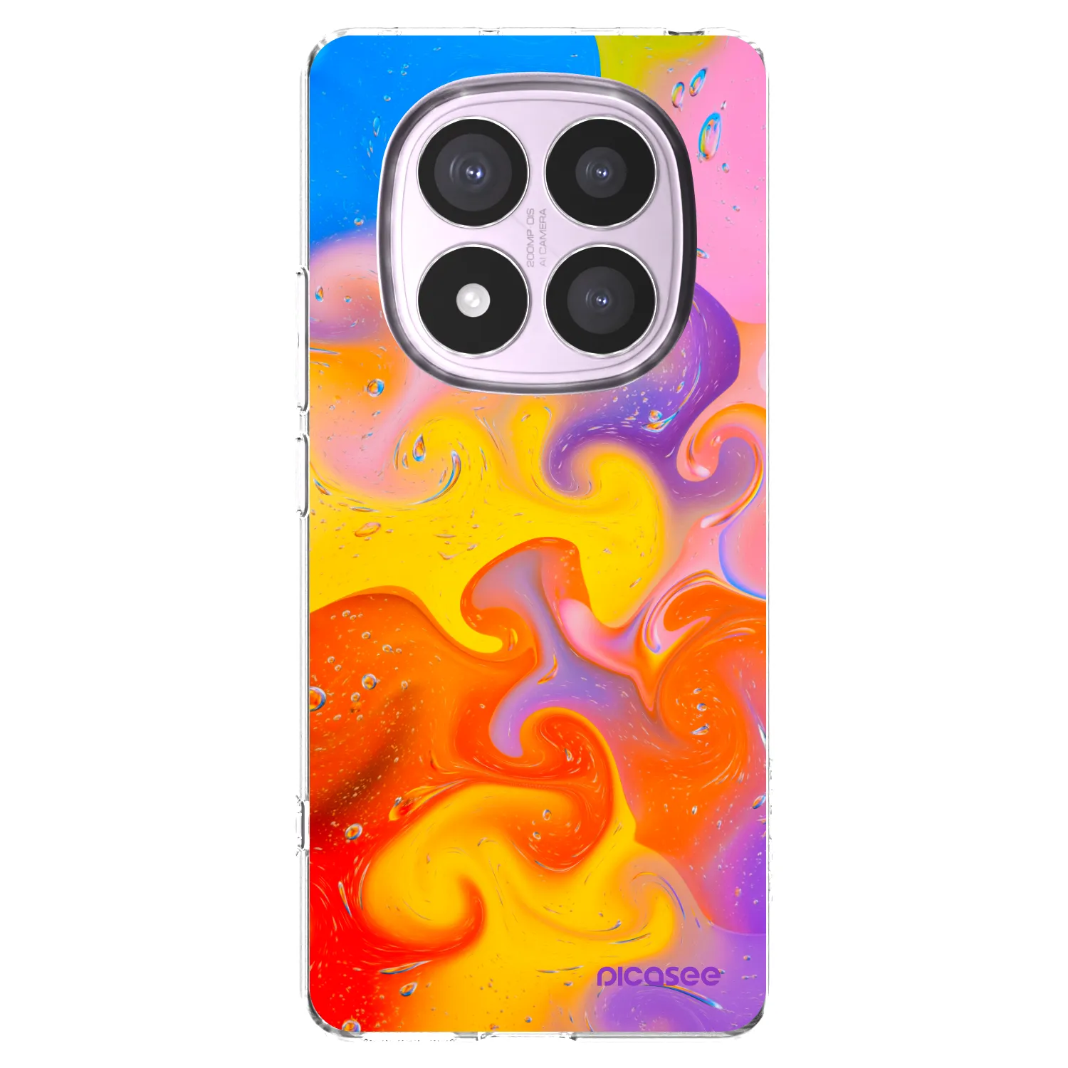 Picasee Xiaomi Redmi Note 14 Pro 5G Hülle - Transparentes Silikon - Bubbles