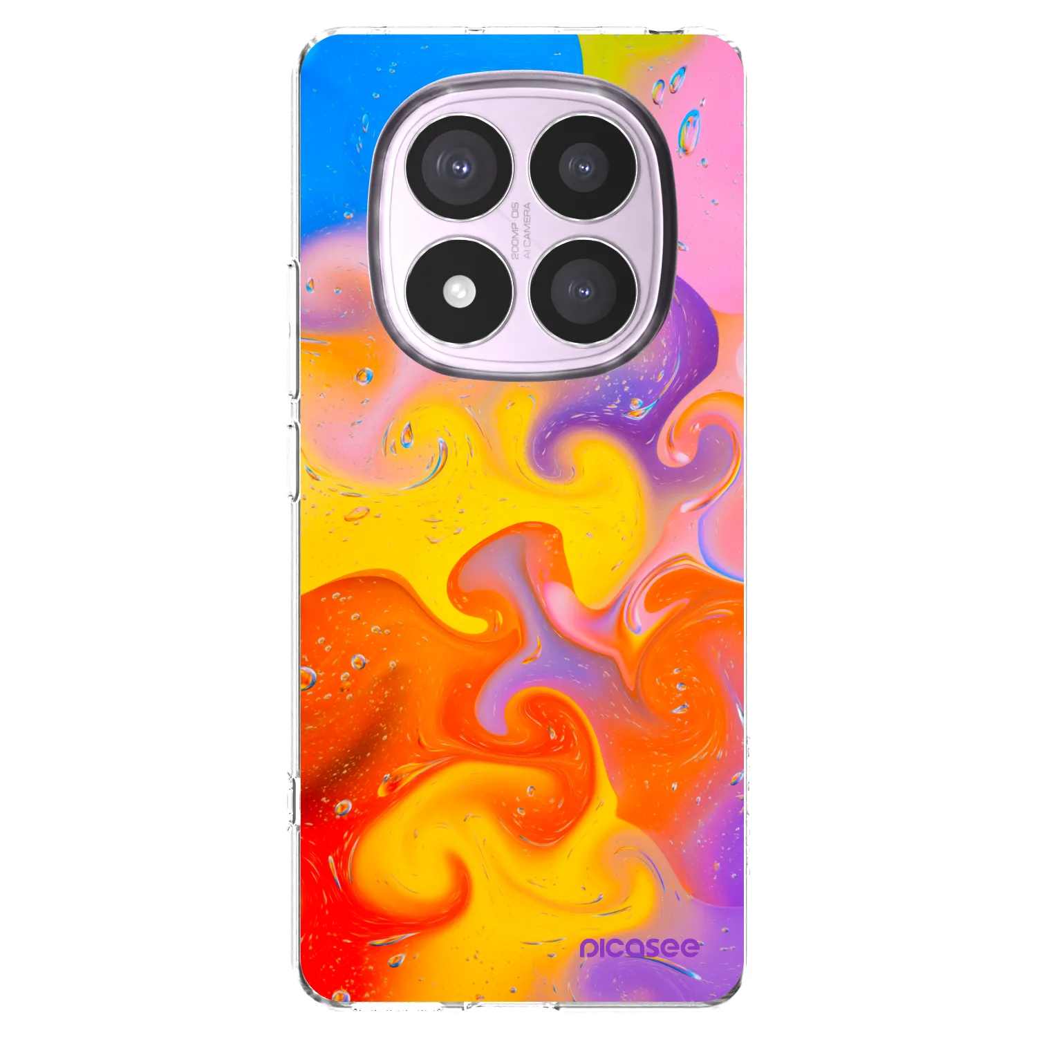Picasee Xiaomi Redmi Note 14 Pro 4G Hülle - Transparentes Silikon - Bubbles