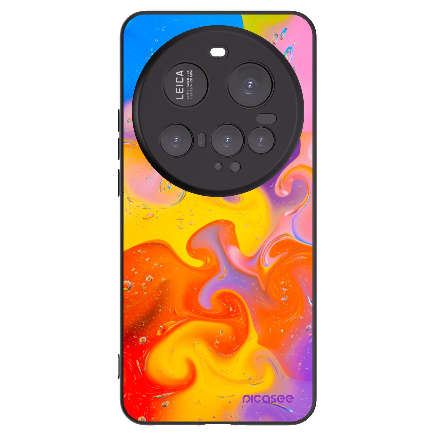 Picasee Xiaomi 15 Ultra Hülle - Schwarzes Silikon - Bubbles