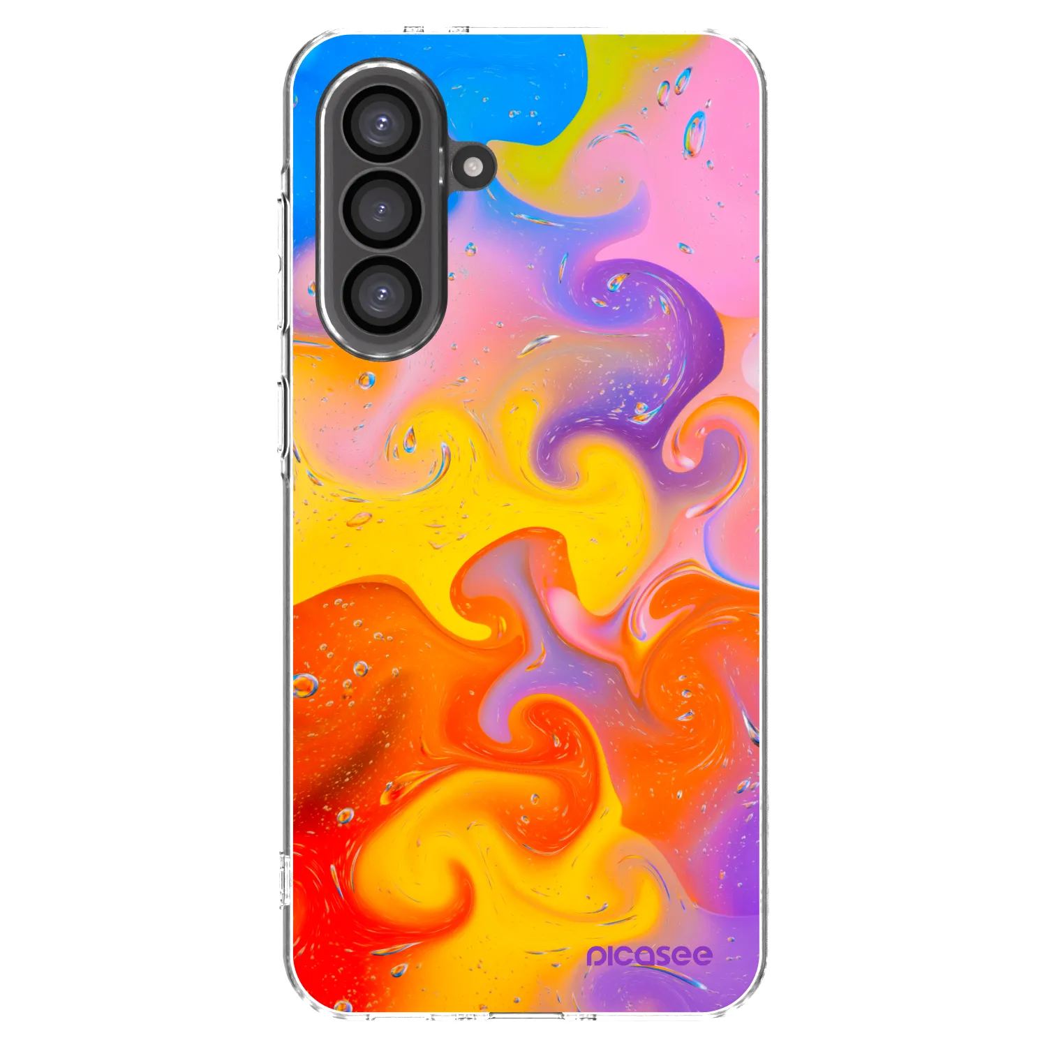 Picasee Samsung Galaxy A56 5G A566B Hülle - Transparentes Silikon - Bubbles