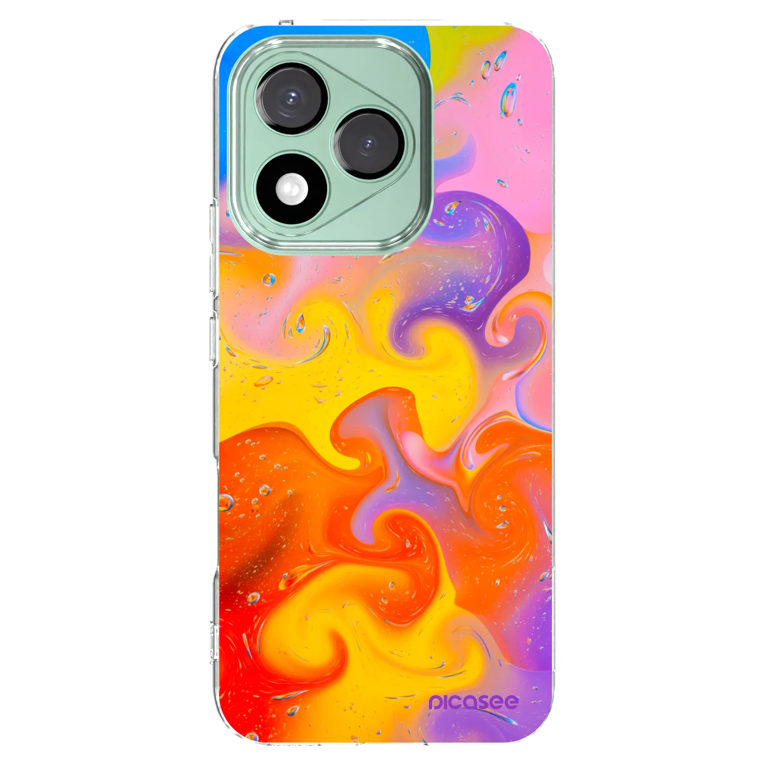 Picasee Honor 400 Lite 5G Hülle - Transparentes Silikon - Bubbles