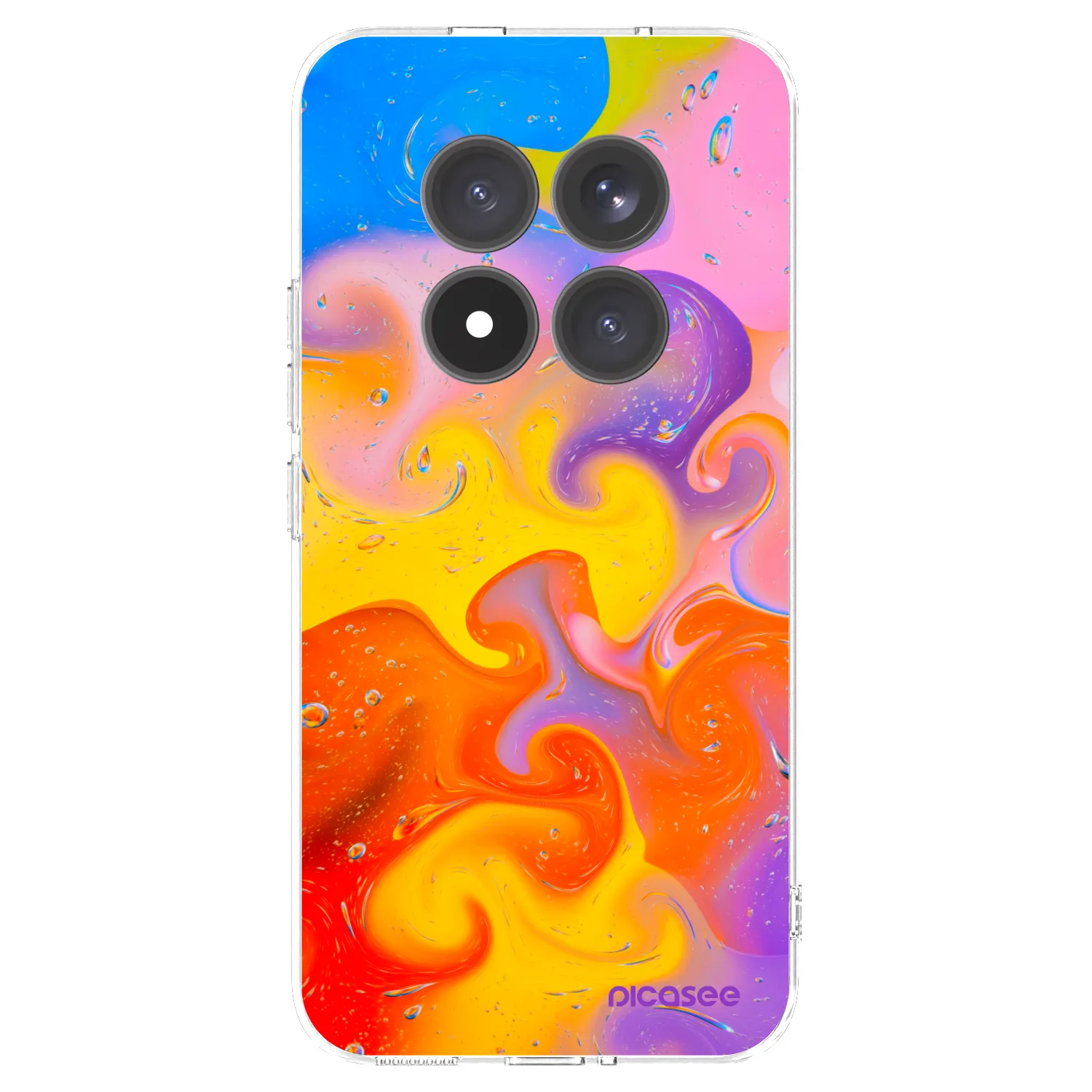 Picasee Xiaomi Redmi Note 15 Pro+ Hülle - Transparentes Silikon - Bubbles