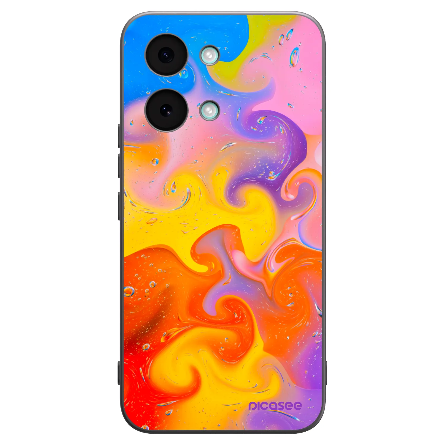 Picasee Xiaomi Poco X8 Pro Max Hülle - Schwarzes Silikon - Bubbles