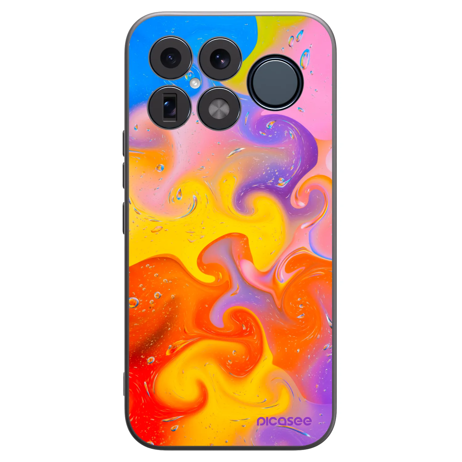 Picasee Xiaomi Poco F8 Ultra Hülle - Schwarzes Silikon - Bubbles