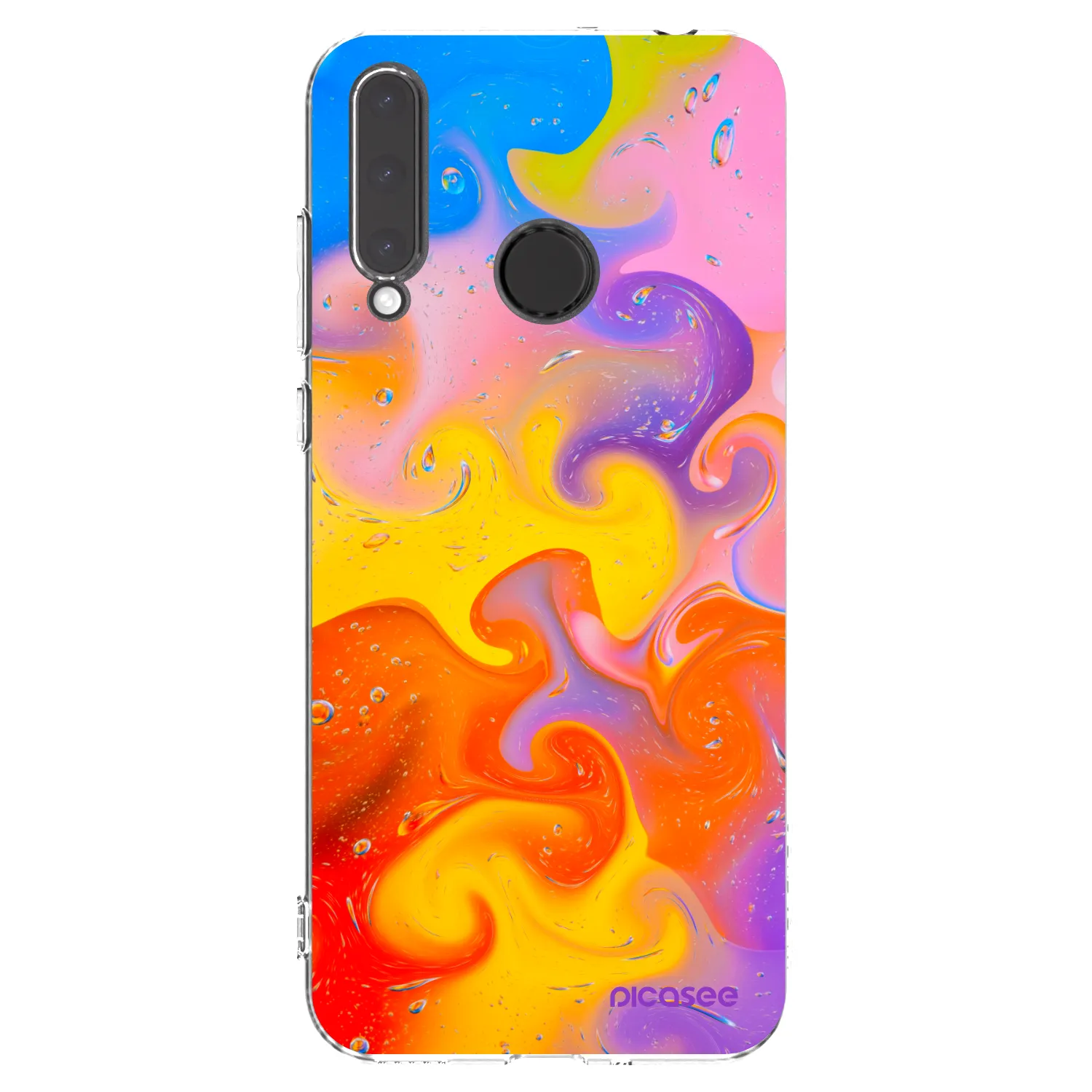 Picasee Honor 20 Lite Hülle - Transparentes Silikon - Bubbles