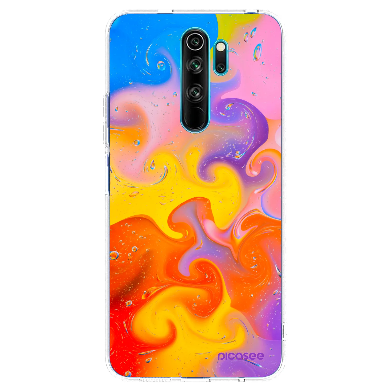 Picasee Xiaomi Redmi Note 8 Pro Hülle - Transparentes Silikon - Bubbles