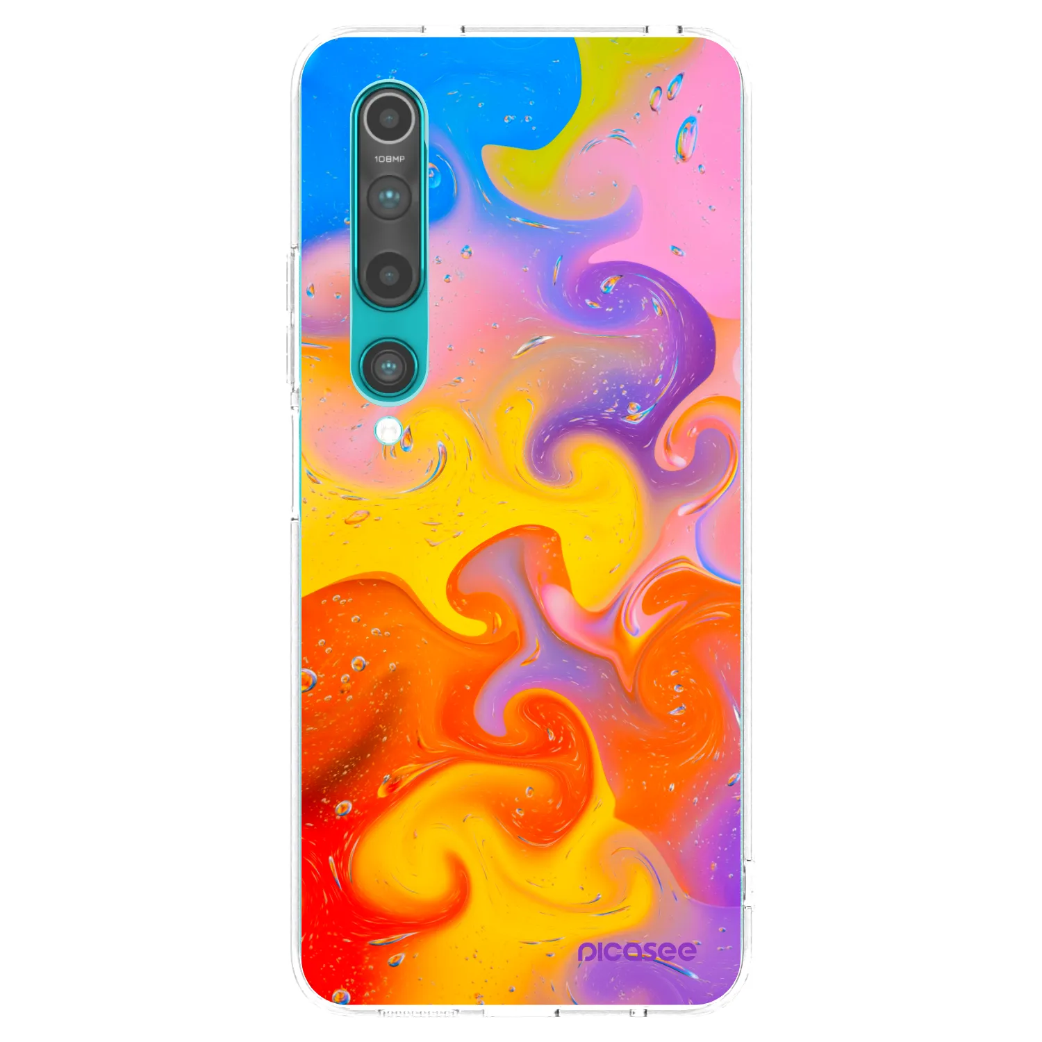 Picasee Xiaomi Mi 10 Hülle - Transparentes Silikon - Bubbles