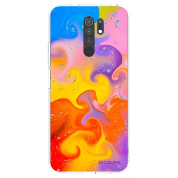 Picasee Xiaomi Redmi 9 Hülle - Transparentes Silikon - Bubbles