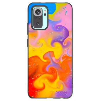 Picasee Xiaomi Redmi Note 10 Pro Hülle - Schwarzes Silikon - Bubbles