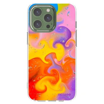 Picasee Apple iPhone 13 Pro Hülle - Transparentes Silikon - Bubbles
