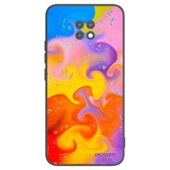 Picasee Xiaomi Redmi Note 9T Hülle - Schwarzes Silikon - Bubbles