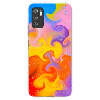 Picasee Xiaomi Poco M3 Pro 5G Hülle - Transparentes Silikon - Bubbles