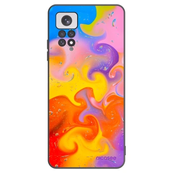 Picasee Xiaomi Redmi Note 11 Hülle - Schwarzes Silikon - Bubbles