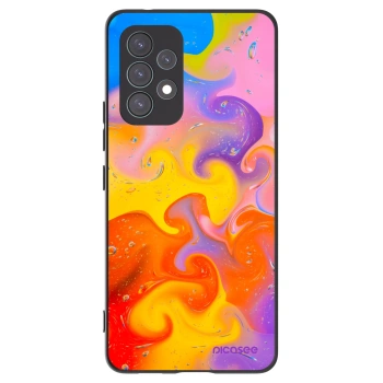 Picasee Samsung Galaxy A53 5G A536 Hülle - Schwarzes Silikon - Bubbles