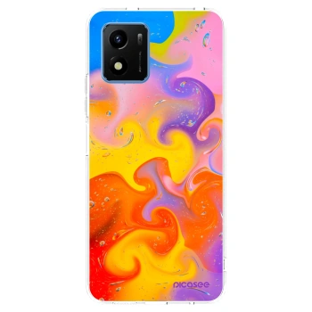 Picasee Vivo Y01 Hülle - Transparentes Silikon - Bubbles