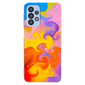 Picasee Samsung Galaxy A23 A235F 4G Hülle - Transparentes Silikon - Bubbles
