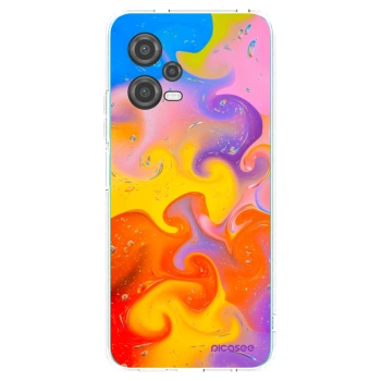 Picasee Xiaomi Poco X5 Hülle - Transparentes Silikon - Bubbles
