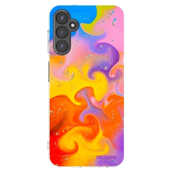 Picasee Samsung Galaxy A14 5G A146P Hülle - Transparentes Silikon - Bubbles