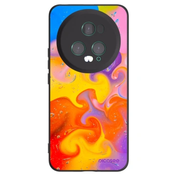 Picasee Honor Magic5 Pro Hülle - Schwarzes Silikon - Bubbles