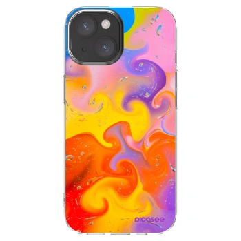 Picasee Apple iPhone 15 Hülle - Transparentes Silikon - Bubbles